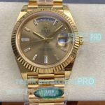 1-1 Reissue ARF Swiss 3255 Yellow Gold Rolex Day-Date 40mm President Watch 